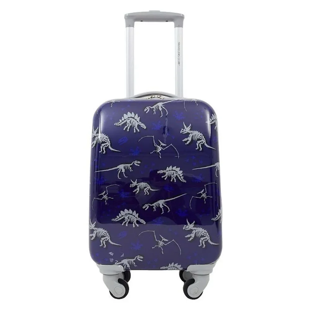Travelers Club Kid's 4-PCs Carry-On Luggage, Backpack, Lunch Bag, Neck Pillow